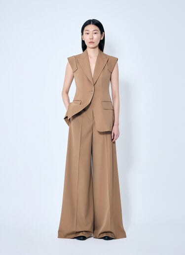 Sleeveless Gabardine Jacket Max Mara Sleeveless Gabardine Jacket Camel max0259016