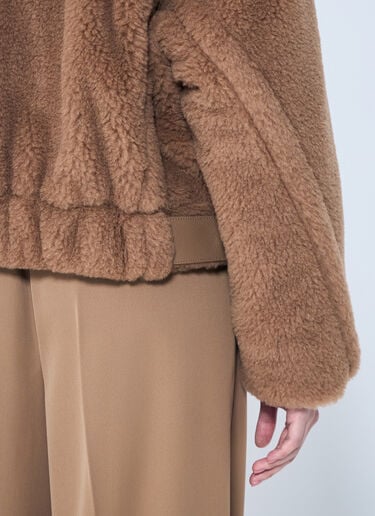 Max Mara Cropped Teddy Bear Icon Coat Camel max0259017