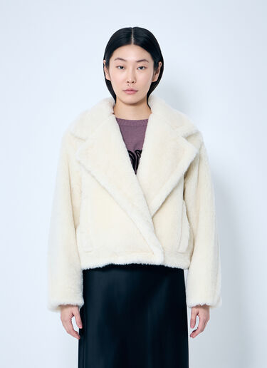 Cropped Teddy Bear Icon Coat Max Mara Cropped Teddy Bear Icon Coat Cream max0259021