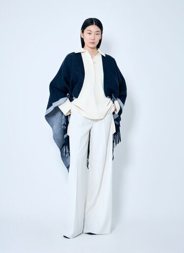 자카드 울 판초 Max Mara 자카드 울 판초 블루 max0259022