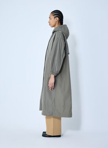 Max Mara Ripstop Hooded Coat Green max0259030