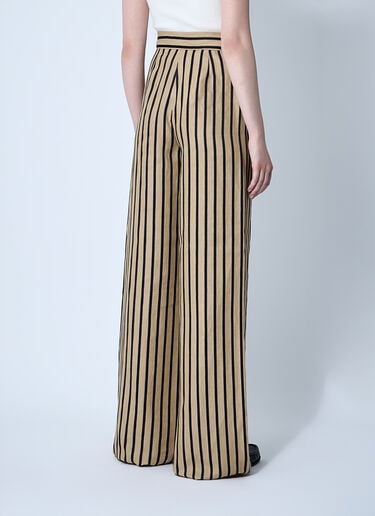 Max Mara 스트라이프 테일러드 팬츠  베이지 max0260005