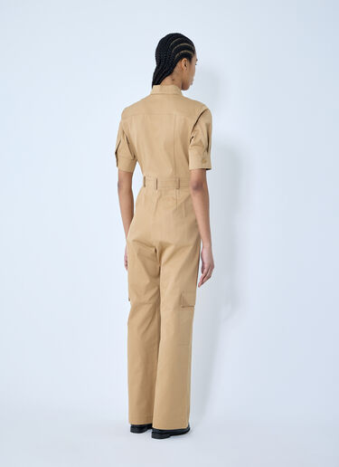 Max Mara Cotton Tailored Jumpsuit Beige max0260006