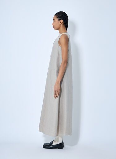 Max Mara Loose Linen Dress Beige max0260009
