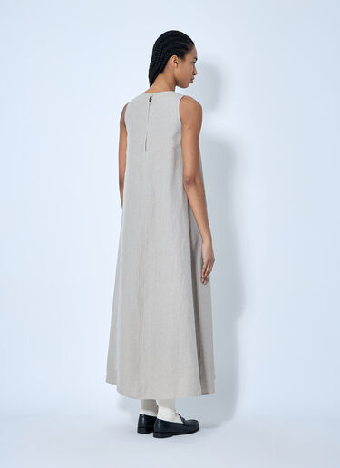 Max Mara Loose Linen Dress Beige max0260009