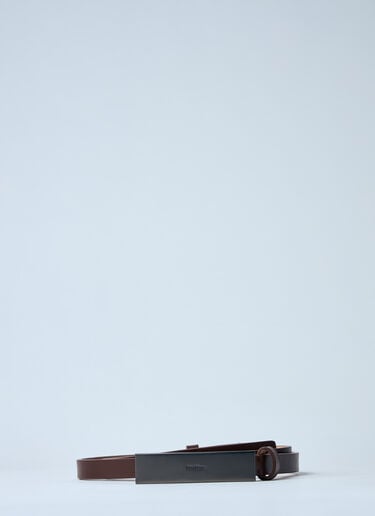 Max Mara 徽标铭牌腰带  棕色 max0260042