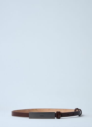 Max Mara 徽标铭牌腰带  棕色 max0260042