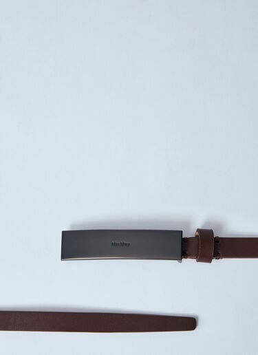 Max Mara 徽标铭牌腰带  棕色 max0260042
