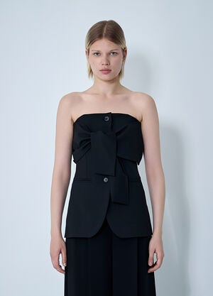 Max Mara Wool Waistcoat Black max0261004