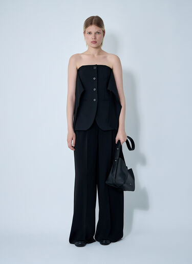 Max Mara 울 웨이스트코트 블랙 max0261004