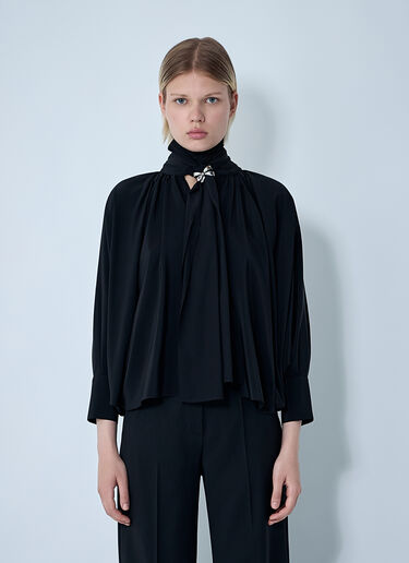 Max Mara Silk Blouse Black max0261009