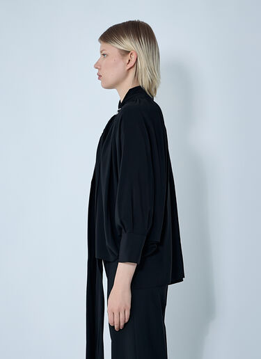 Max Mara Silk Blouse Black max0261009