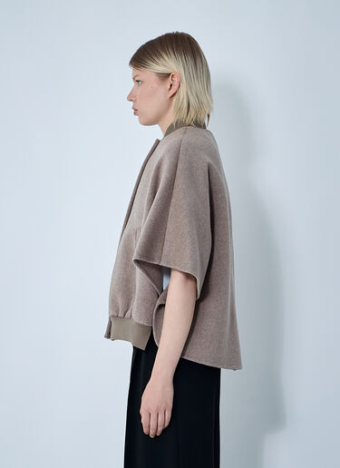 Cashmere Logo Motif Poncho Max Mara Cashmere Logo Motif Poncho Beige max0261028