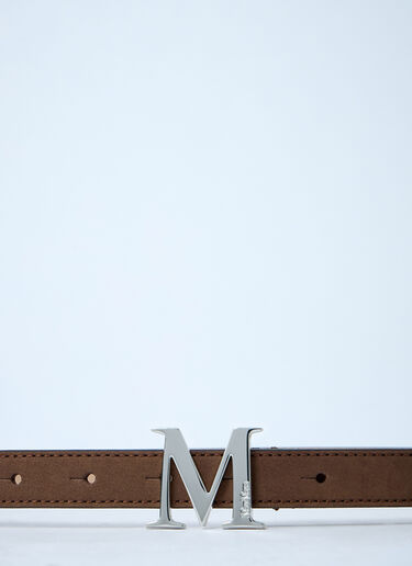 Leather Belt Max Mara Leather Belt Dark Brown max0261032