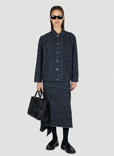 Marc Jacobs 字母花押牛仔夹克 黑色 mcj0251005