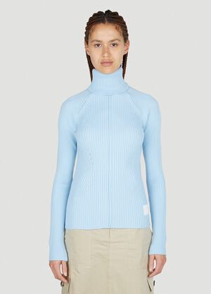 Marc Jacobs Ribbed High Neck Sweater Blue mcj0251008