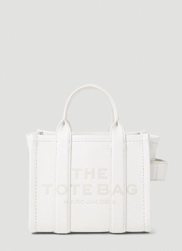 Leather Micro Tote Bag Marc Jacobs Leather Micro Tote Bag White mcj0252004