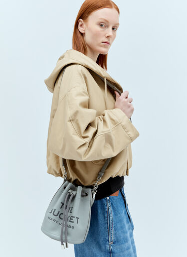Marc Jacobs The Leather Bucket Bag Grey mcj0255014