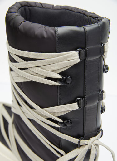 Moncler + Rick Owens Big Rocks Leather Boots Black mcs0355015