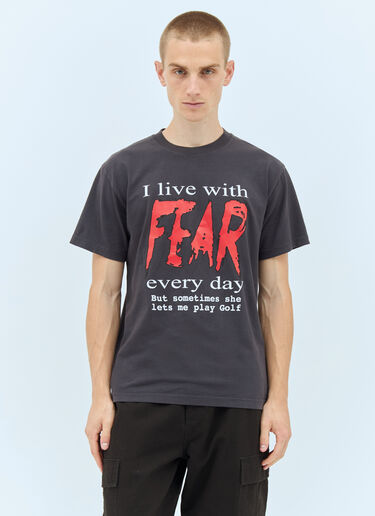 Fear T-Shirt Metalwood Studio Fear T-Shirt Black met0156005