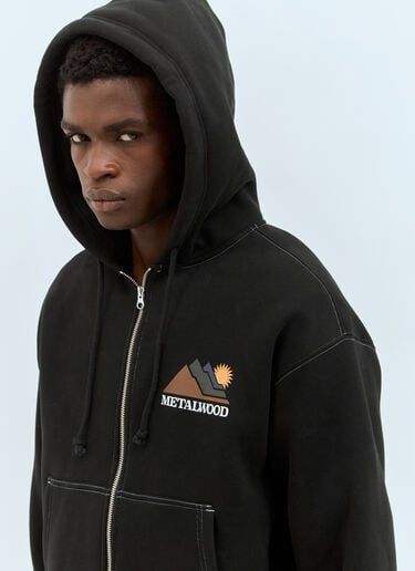 Sunshine Zip-Up Hooded Sweatshirt Metalwood Studio Sunshine Zip-Up Hooded Sweatshirt Black met0156010