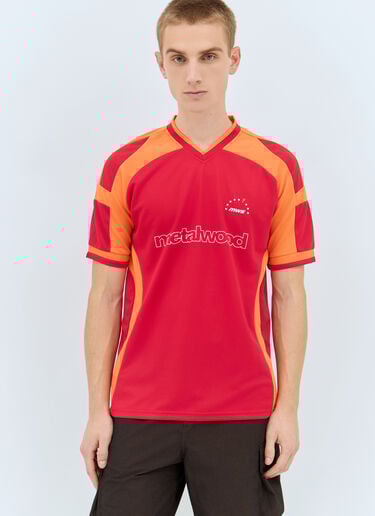 Metalwood Studio 패널 마감 저지 티셔츠 레드 met0158001