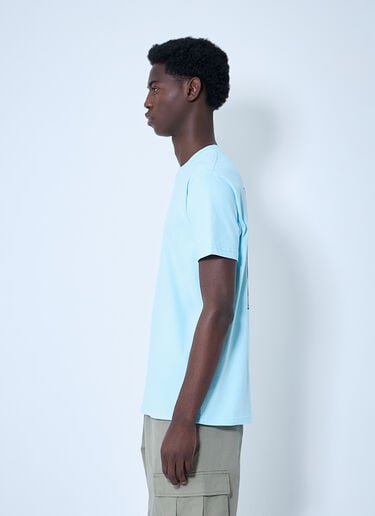 Metalwood Logo Motif T-Shirt Light Blue met0160004