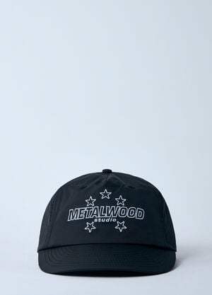 Metalwood Logo Motif Baseball Cap Black met0160008