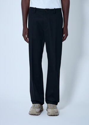 Moncler x FRGMT Hiroshi Fujiwara 徽标印花长裤  黑色 mfr0160053