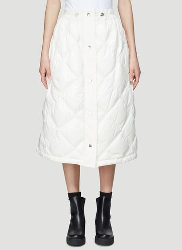 Puffer Skirt 2 MONCLER 1952 Puffer Skirt White mge0237001