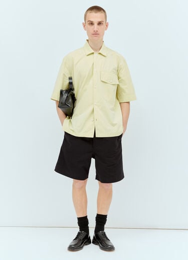 MHL by Margaret Howell ショートスリーブ フラップポケット シャツ イエロー mhl0156006