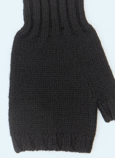Chunky Fingerless Gloves MHL by Margaret Howell Chunky Fingerless Gloves Black mhl0158015