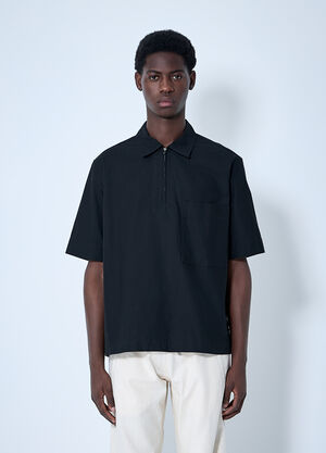 MHL Half Zip-Up Shirt Black mhl0160005