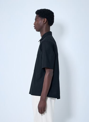Half Zip-Up Shirt MHL Half Zip-Up Shirt Black mhl0160005