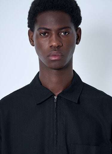 Half Zip-Up Shirt MHL Half Zip-Up Shirt Black mhl0160005