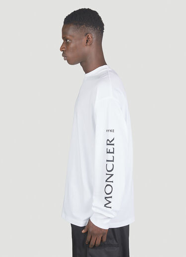 4 Moncler Hyke Printed Long Sleeve T-Shirt White mhy0151004