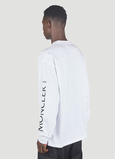4 Moncler Hyke Printed Long Sleeve T-Shirt White mhy0151004