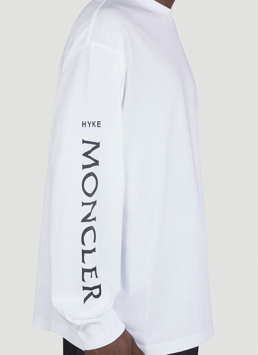 Printed Long Sleeve T-Shirt 4 Moncler Hyke Printed Long Sleeve T-Shirt White mhy0151004