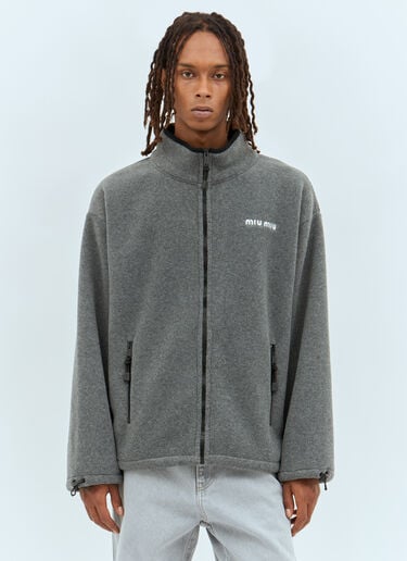 Fleece Sweatshirt Miu Miu Fleece Sweatshirt Grey miu0158003