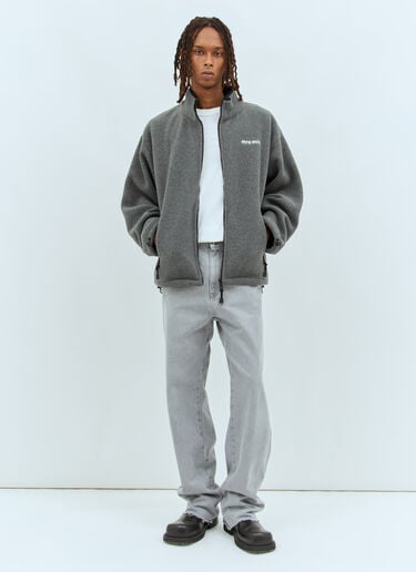 Fleece Sweatshirt Miu Miu Fleece Sweatshirt Grey miu0158003