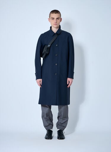 Single-Breasted Mohair Coat Miu Miu Single-Breasted Mohair Coat Navy miu0160001