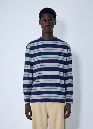 Miu Miu Logo Motif T-Shirt Navy miu0161004