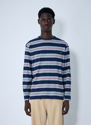 Miu Miu Logo Motif T-Shirt Navy miu0161004