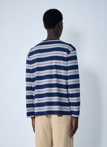 Logo Motif T-Shirt Miu Miu Logo Motif T-Shirt Navy miu0161004