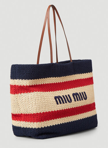 Raffia-Effect Tote Bag Miu Miu Raffia-Effect Tote Bag Multi miu0246027
