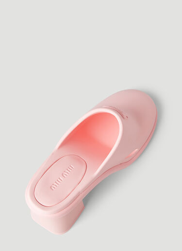 Miu Miu 러버 뮬 핑크 miu0248038