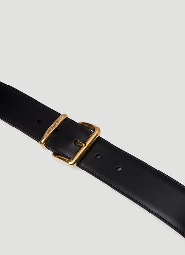 Miu Miu Square Buckle Belt Black miu0251019