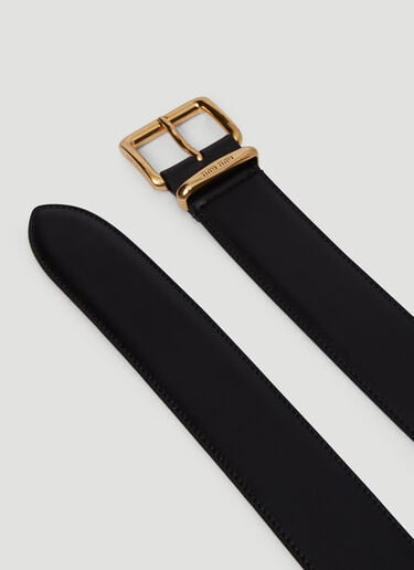 Square Buckle Belt Miu Miu Square Buckle Belt Black miu0251019