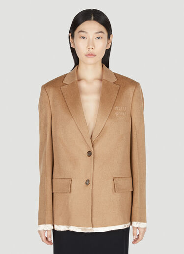 Miu Miu Camelhair Blazer Camel miu0252018