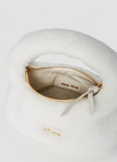 Miu Miu Fluffy Handbag White miu0252041